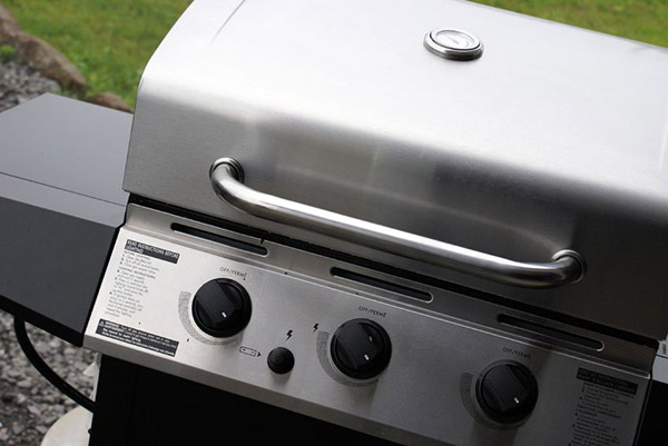 a stainless steel bbq